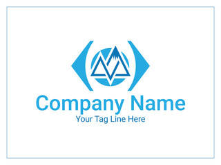 Modern Eye Logo Design, Mountain Eye Logo Design, Eye Logo Design Template