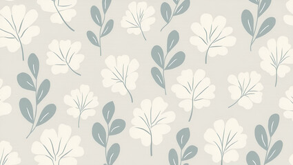 Fototapeta premium Minimalist Eucalyptus Tile Pattern for Modern Office Decor