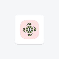 Obraz premium Business Model, vector, pixel perfect, illustrator file