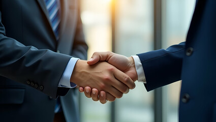Diplomatic Relations and International Business Partnerships: Stock Photo Concept with Left Space