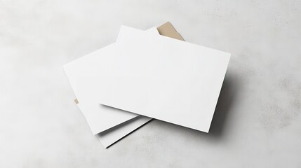 Blank A4 Paper Mockup on Isolated Background created with Generative AI