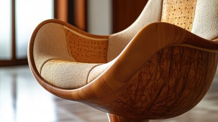 Vintage chair from close range