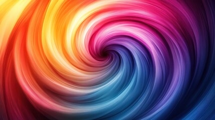 Abstract swirl of vibrant colors