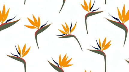 Minimal Scandinavian Bird of Paradise Pattern for Modern Home Decor
