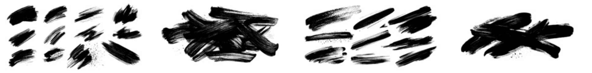 A collection of artistic pencil brushes featuring hand drawn grunge strokes for modern illustration