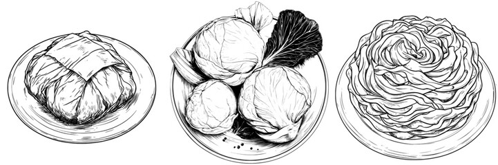 France is famous for its duck confit, a popular food and cuisine often depicted in isolated doodles as a hand drawn sketch with an outline style