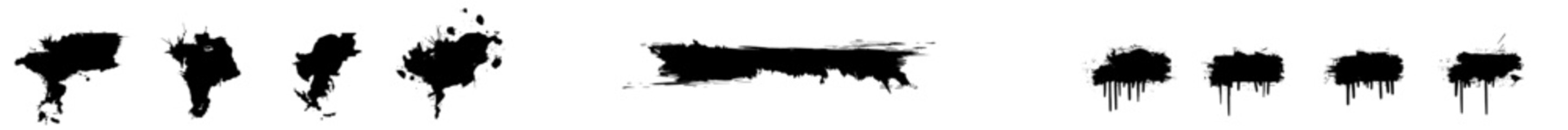 Maine State Map Black. Maine map silhouette isolated on transparent background. Modern Illustration. Variants