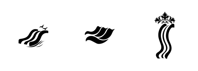 Summer illustration featuring a pool silhouette, water logo, swim icon, splash outline, fun resort recreation, aqua park play, outdoor slide, holiday shape, leisure vacation, and a child for modern