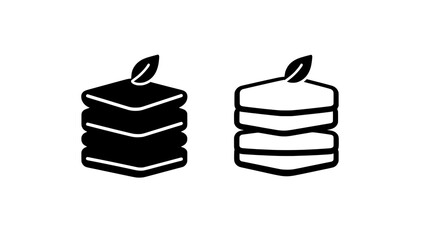 modernly illustrated fabric with feather filler icons, offering high comfort and minimal weight on a white background