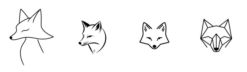 A Fox, Coyote illustration mascot represents Foxes, Coyotes sports team as an animal icon or emblem for branding concept