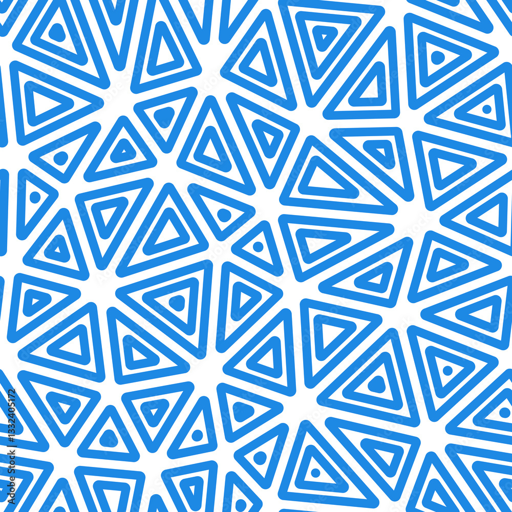 Poster abstract background with geometric mosaic shapes. multiple repeated inner triangles. large triangles