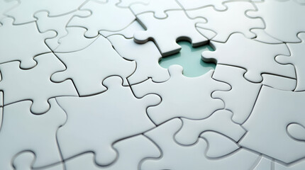 Flat Jigsaw Puzzle with Missing Piece: Solving Incomplete Tasks