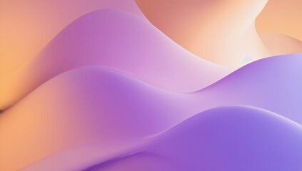 Obraz premium Abstract Fluid Gradient: An artistic view of soft, flowing gradient with shades of purple and orange, creating a serene, and calming experience.