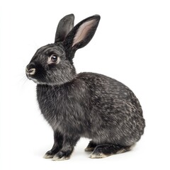 Obraz premium Happy easter bunny celebrating with colorful easter eggs in nature