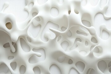 White Neural Web – Artistic Representation of Synaptic Connections