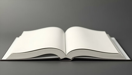 Unlock Your Imagination: Explore Limitless Creativity with Our Simple Flat Vector Illustration of an Open Book with Clean White Pages - Perfect for Storytelling and Business Inspiration