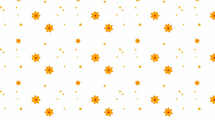 Celestial Calendula & Stars Pattern for Night Textiles Branding