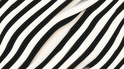 Pattern, seamless minimalist design with black and white stripes, alternating in a sleek, modern style, creating a bold and clean look