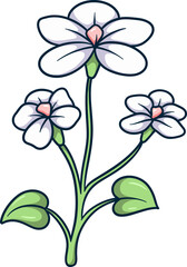 Minimalist Simple Cute Flower Cartoon