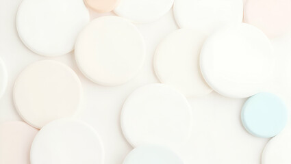 Sleek Overlapping Pastel Circle Tile Pattern for Modern Decor