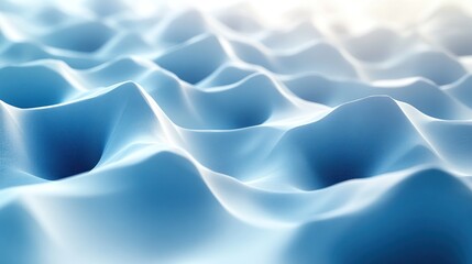 Fototapeta premium Abstract wavy blue surface texture background. Possible use for website or app design