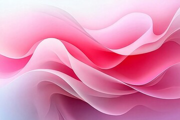 Fototapeta premium An elegant abstract design featuring soft pink waves and gentle gradients, perfect for holiday cards or promotional materials for Valentine's Day and Mother's Day.