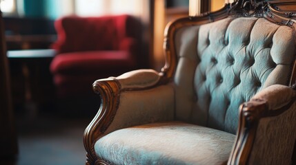 Obraz premium Vintage chair from close range
