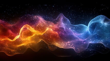Fototapeta premium Abstract ethereal energy waves