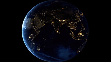 Earth at Night, Asia Focused