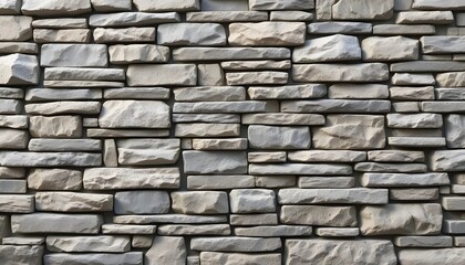 A Timeless Tapestry Of Weathered Grey And Beige Stones, Forming A Rustic Stone Wall With A Rugged, Natural Texture