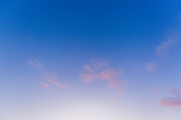 Morning cloud and sky background,Panorama sunset sky and cloud background,Exotic sunset and soft pink clouds of pastel tones. Scenic image of textured sky. Perfect summertime wallpaper. 