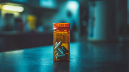 a bottles of prescription pills on the table
