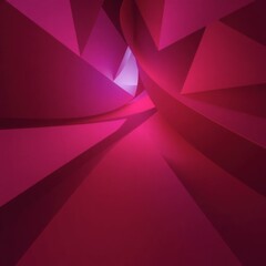 Fototapeta premium Abstract Geometric Forms in Deep Red and Pink Tones Background