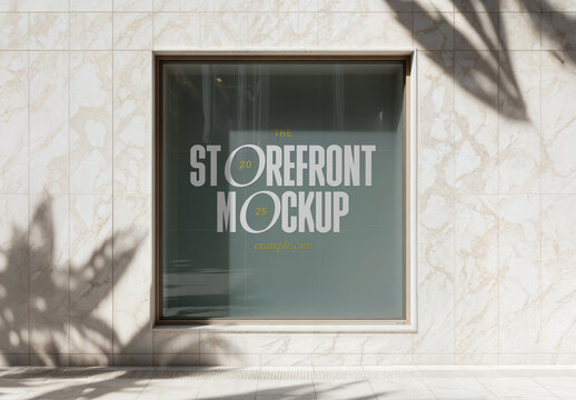 Storefront Window Decal Mockup