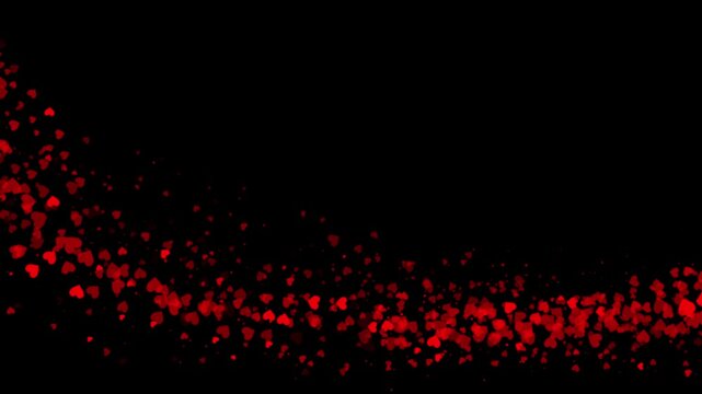 Cuori, sfondo animato, loop infinito