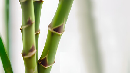 Obraz premium bamboo isolated on white background