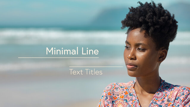 Minimal Line Text Titles