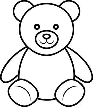 recommend clip art: Teddy bear outline vector, Cute teddy icon