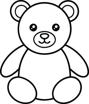 recommend clip art: Teddy bear outline vector, Cute teddy icon