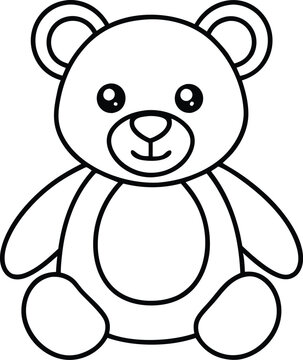 recommend clip art: Teddy bear outline vector, Cute teddy icon