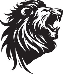 lion head vector