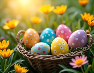 Happy easter card, background, space for wishes