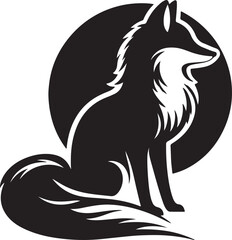 vector illustration of a fox