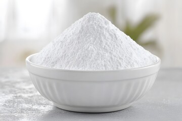 White Powder in Bowl, Baking Ingredient, Cooking, Food Photography