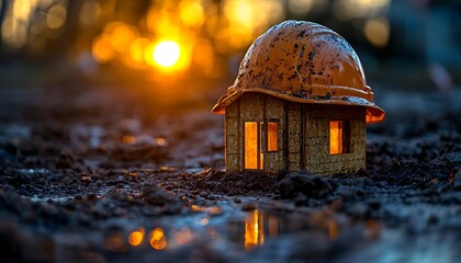 Sunset Mud Construction Site Home Model
