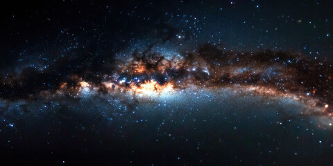 Obraz premium Image of the Milky Way Galaxy with Stars