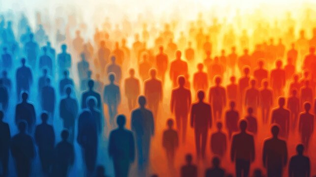 A Sea of Silhouettes: Dividing Colors, Uniting Humanity