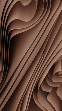 Abstract modern mocha background wavy pattern