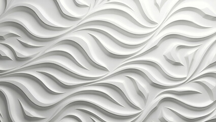 Fototapeta premium Combine interlocking geometric waves define metallic highlights anchor white balance fields finalize advanced multi layer tile synergy concept as Unite fluid wave shapes with metallic edges incorporat