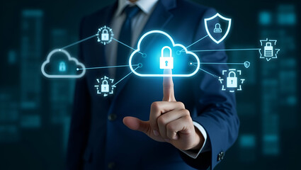 Fototapeta premium Exploring Flat Zero Trust Security: Protecting Business Networks with Cybersecurity Measures and Cloud Solutions